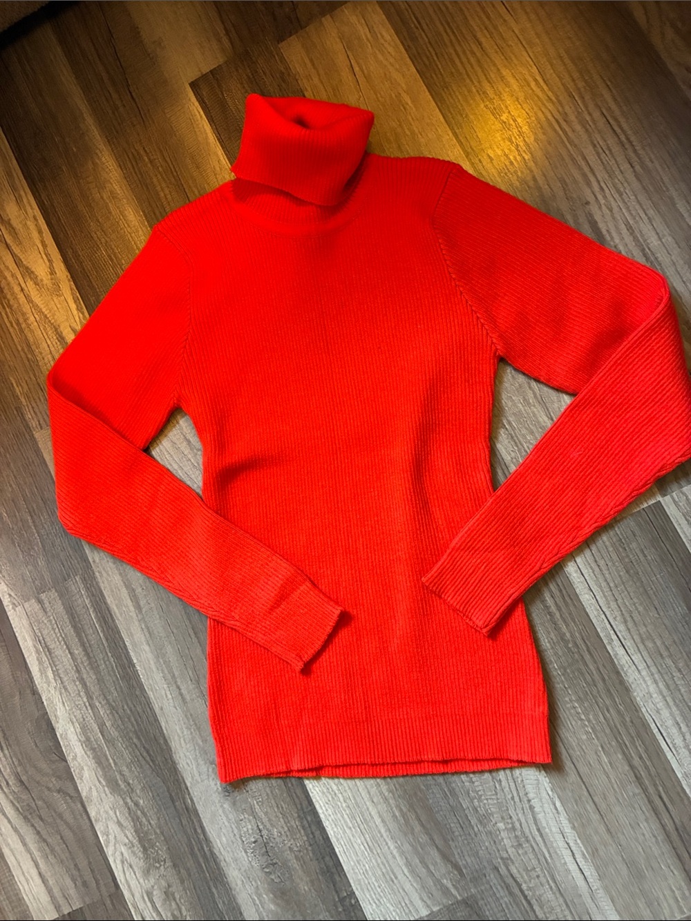 Classic Bright Orange Turtleneck Sweater - Women’s Size S/M- Velma Costume